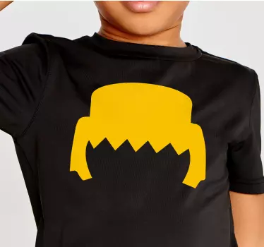 Tee-shirt cheveux playmobil - TenStickers
