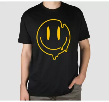 Tee shirt comme des garçons Icône smiley liquide - TenStickers