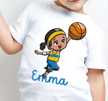 Tee shirt comme des garçons Joueur de basket fille - TenStickers