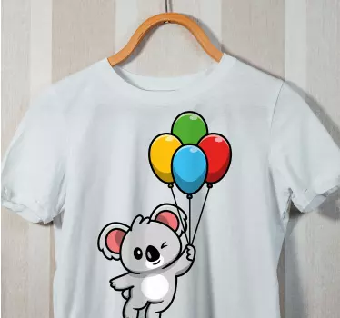 Tee shirt comme des garçons Koala gris avec ballon - TenStickers
