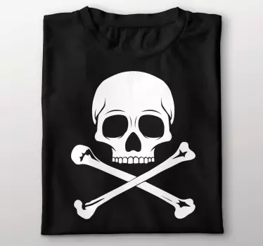 Tee-shirt crâne avec des os x - TenStickers