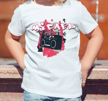 Tee-shirt enfant ambiance rétro boombox - TenStickers