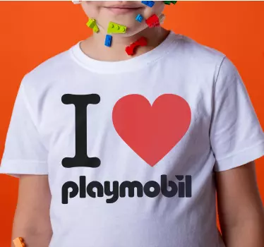 Tee-shirt enfant amour playmobil - TenStickers