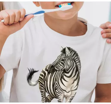 T-shirts conception de zèbre - TenStickers