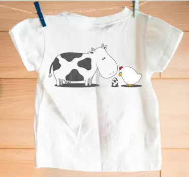 Tee-shirt enfant animaux de la ferme mignons ensemble - TenStickers