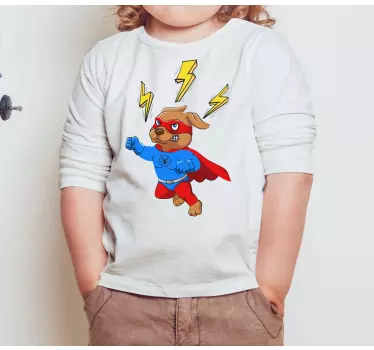 Tee-shirt enfant aventure de chien super-héros - TenStickers