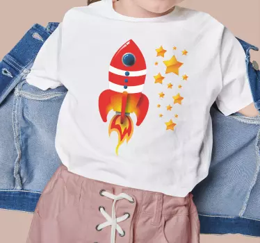 Tee-shirt enfant aventure en fusée - TenStickers