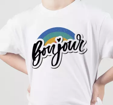 Tee-shirt enfant bonjour ensoleillé - TenStickers