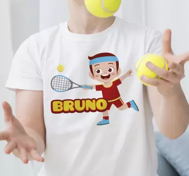 Tee-shirt enfant champion de tennis ludique - TenStickers