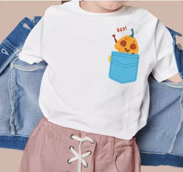 Tee-shirt enfant citrouille de poche boo - TenStickers