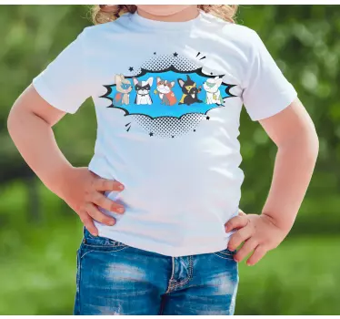 Tee-shirt enfant collection chiens super-héros - TenStickers