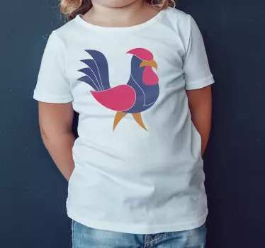 Tee-shirt enfant coq coloré Éclatant - TenStickers