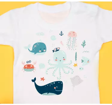Tee-shirt enfant créatures marines adorables - TenStickers