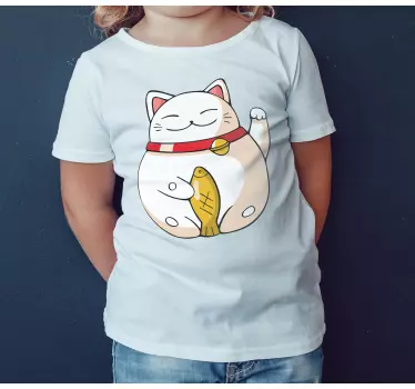 Tee-shirt enfant design chat mignon - TenStickers
