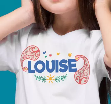 Tee-shirt enfant design de nom coloré - TenStickers