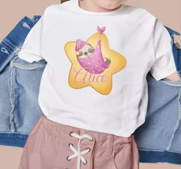 Tee-shirt enfant design paresseux relaxant - TenStickers