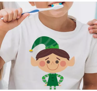 Tee-shirt enfant elfe de vacances joyeux - TenStickers