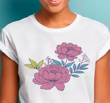 Tee-shirt enfant fleurs Épanouies - TenStickers