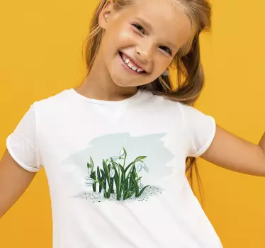 Tee-shirt enfant fleurs printanières joyeuses - TenStickers