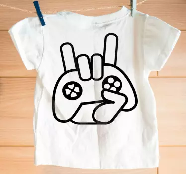 Tee-shirt enfant geste de main gaming - TenStickers