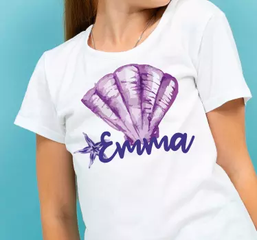 Tee-shirt enfant graphique coquillage personnalisé - TenStickers