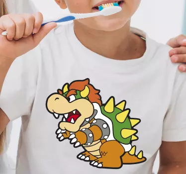 Tee-shirt enfant graphique personnage bowser - TenStickers