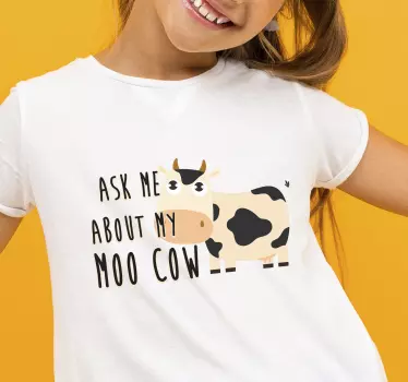Tee-shirt enfant humour de vache mignon - TenStickers