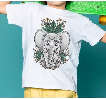 Tee-shirt enfant illustration d'éléphant mignon - TenStickers