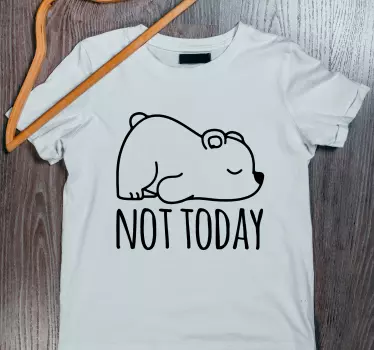 Tee-shirt enfant illustration ours endormi - TenStickers