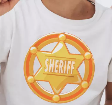 Tee-shirt enfant insigne de shérif - TenStickers