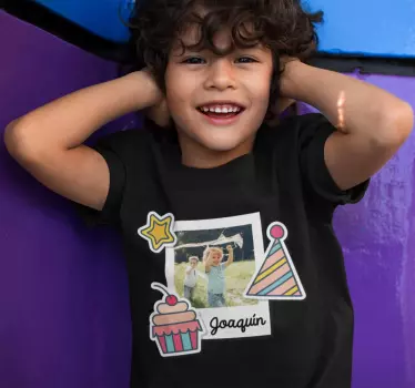 Tee-shirt enfant joyeuse fête d'anniversaire - TenStickers