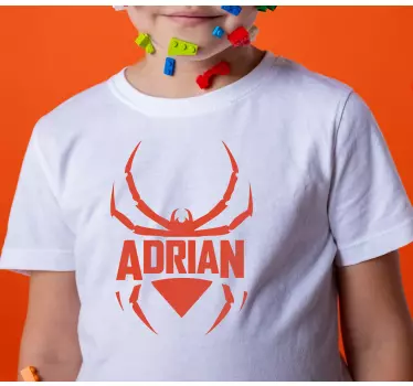Tee-shirt enfant nom inspiré de spider - TenStickers