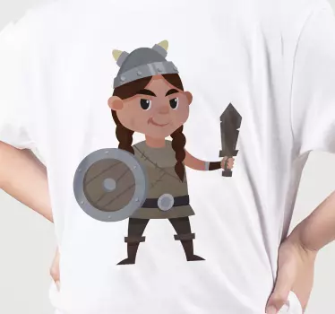 Tee-shirt enfant personnage de guerrier viking - TenStickers
