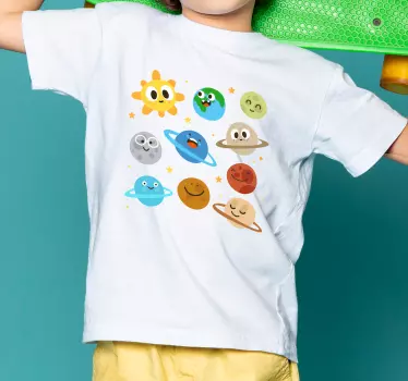 Tee-shirt enfant personnages planétaires - TenStickers