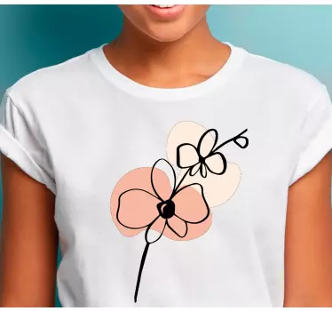 Tee-shirt enfant style floral - TenStickers
