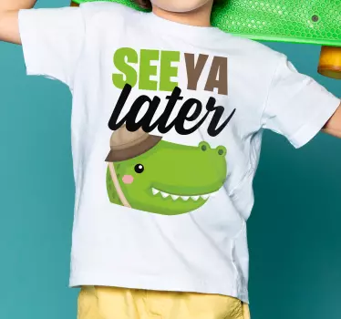 Tee-shirt enfant à plus tard cocodrile - TenStickers