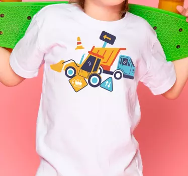 Tee-shirt enfant véhicule de chantier - TenStickers