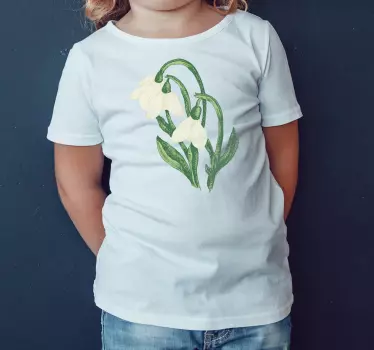 T-shirts fleur blanche de printemps - TenStickers