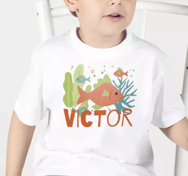 Tee-shirt enfant thème poissons colorés - TenStickers