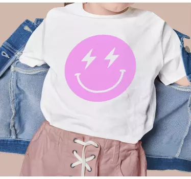 Tee-shirt enfant visage Éclair heureux - TenStickers