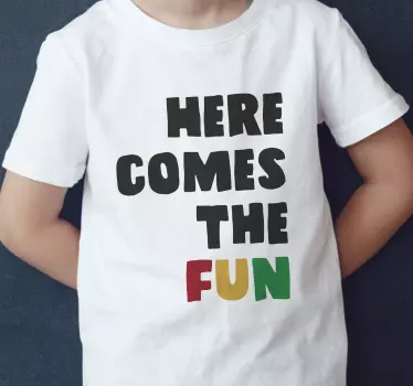 Tee-shirt enfant voici le plaisir - TenStickers