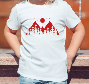 Tee-shirt enfant vue panoramique de montagne - TenStickers