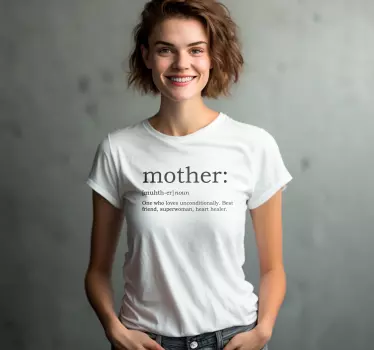 T shirt fête des mères définition de maman - TenStickers
