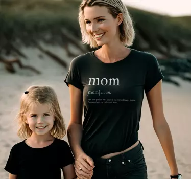 T shirt fête des mères définition d'une mère - TenStickers
