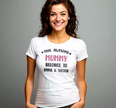 T-shirt fête des mères une maman géniale - TenStickers