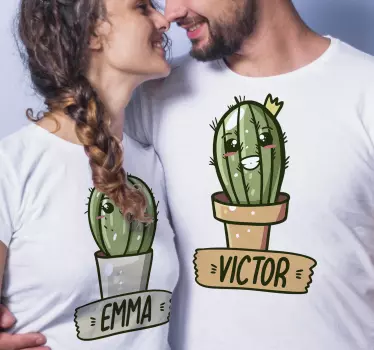 Tee-shirt mère et fille design couple cactus - TenStickers