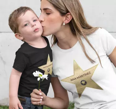 Tee-shirt mère et fille Étoiles maman et moi - TenStickers