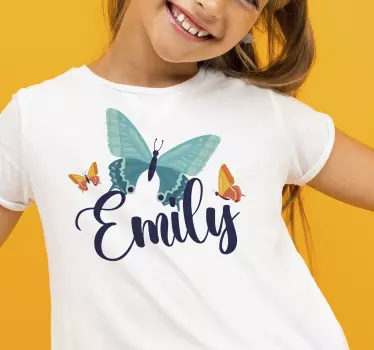 tee shirt papillon Papillons bicolores - TenStickers