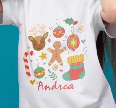 Tee-shirt père et fils bonne humeur des fêtes - TenStickers