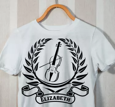 Tee-shirt personnalisé Émblème musical lauréat - TenStickers